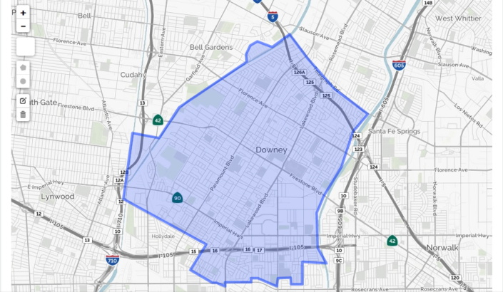 Downey District Map Downey Unified School District Map